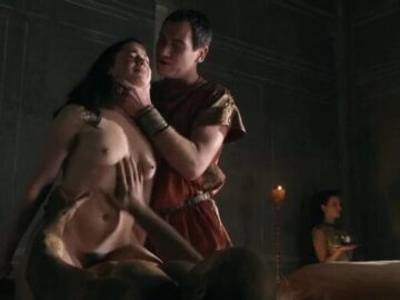 Hot Scenes Celebs in Spartacus: Gods Of The Arena