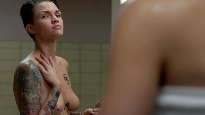 Ruby Rose nude celeb Breasts in Orange Hot